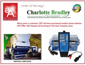 Read more about the article Charlotte Bradley Transport returning to purchase “Sensor Master”