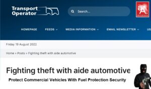 Read more about the article HGV Fuel Theft Highlighted in Transport Operator