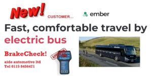 Read more about the article UK First Electric Bus Route Using BRAKECHECK!