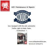 HGV trailer tester in a Van or workshop the TrailerCheck 4 Vans is a One Man Trailer Service tool with the option of ECU Trailer Diagnostics.