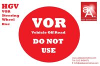 Truck Maintenance Warning Sign VOR